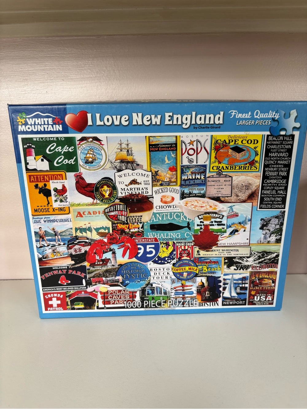 White Mountain Puzzles-I Love New England- 1000 pc. Puzzle